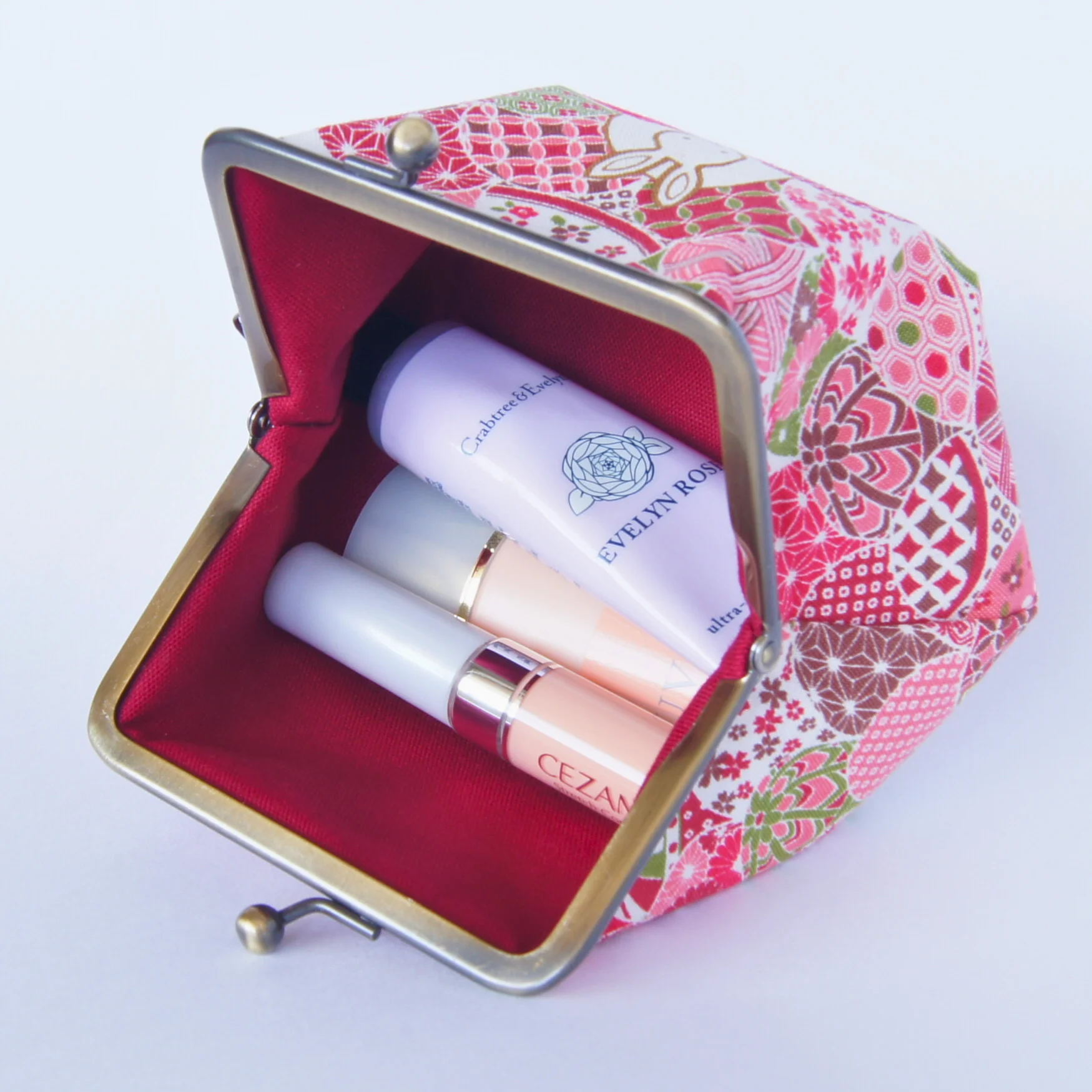 Pouch opened wide to show its roomy interior