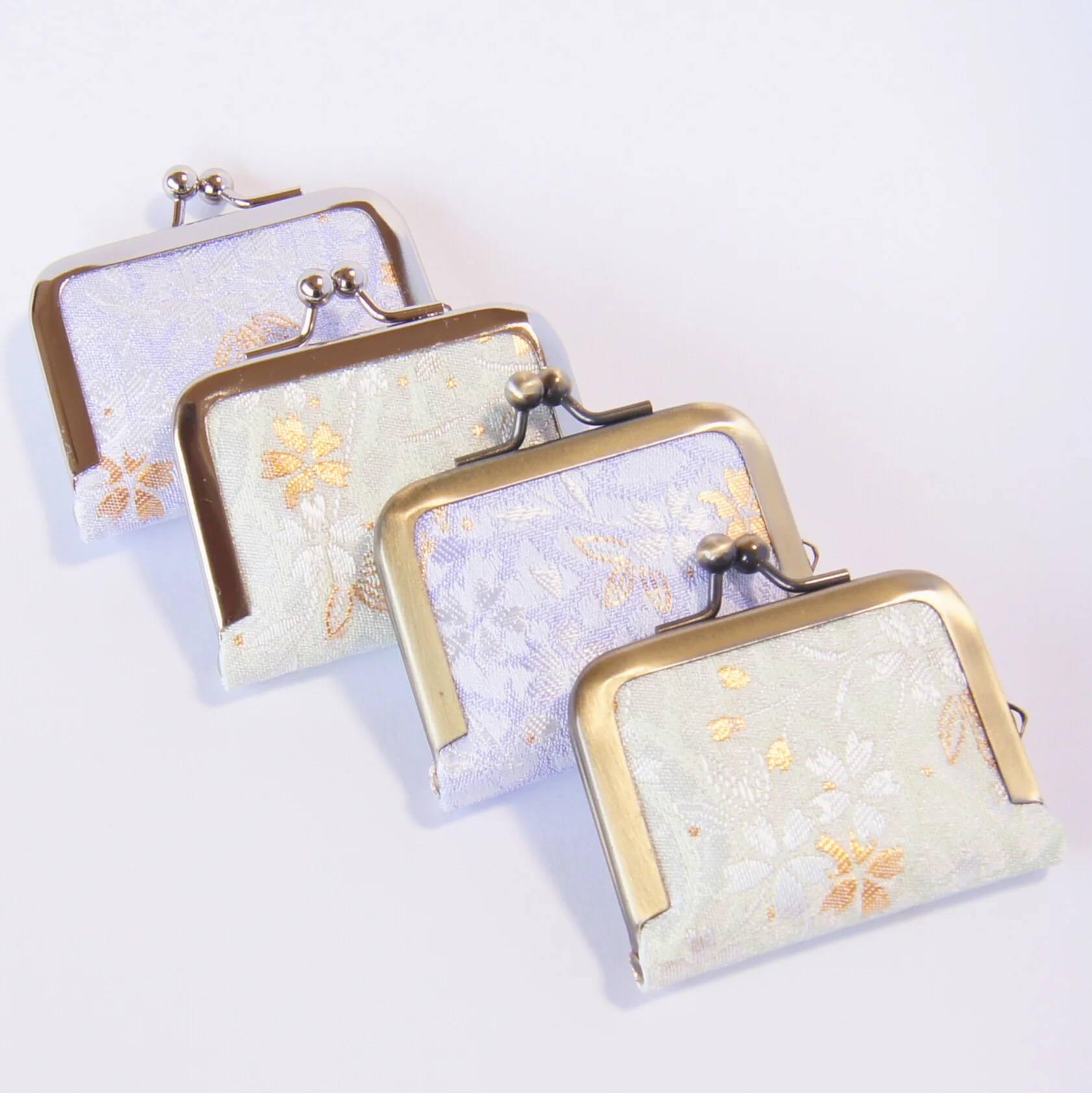 Sakura-gasumi pouch for jewelry, coins, and small items