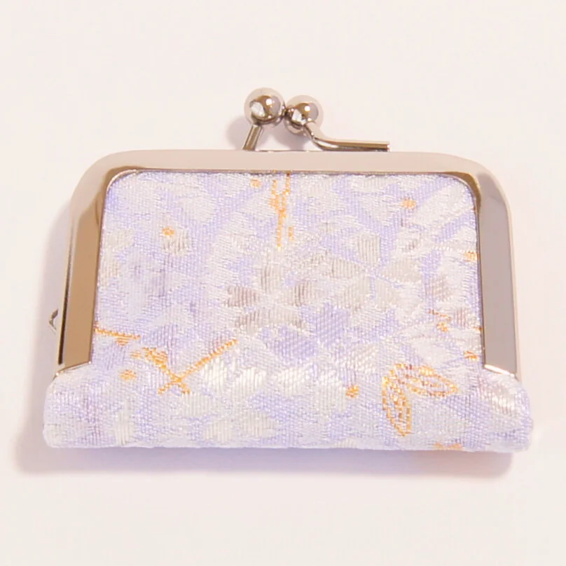Purple fabric with silver clasp, color 1