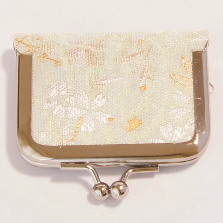 Another view of the green pouch with silver clasp, color 2
