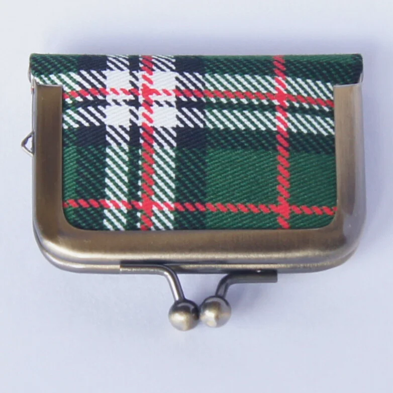 Another view of the green tartan-check pouch, color 3